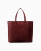 Front of Maison Marrain DeuxVin leather tote Bag in red bordeaux